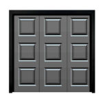 Cardale Georgian Single Garage Door Retractable With Motor and Installation in 3 Colours - Image 4