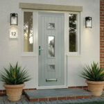 Helsinki Composite Front Door with Installation in Green - Image 14