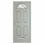Cannes 1 Composite Front Door with Installation in Green - Image 3