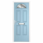Cannes 1 Composite Front Door with Installation in Green - Image 28