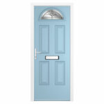 Cannes 1 Composite Front Door with Installation in Green - Image 36