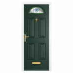 Cannes 1 Composite Front Door with Installation in Green - Image 41