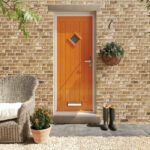 Oslo Composite Front Door with Installation in Green