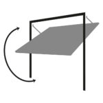 Cardale Sheraton Single Garage Door Canopy With Installation in 3 Colours - Image 4