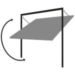 Cardale Georgian Single Garage Door Canopy With Installation in 3 Colours - Image 2
