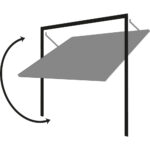 Cardale Gemini Single Garage Door Canopy With Installation in 3 Colours - Image 2