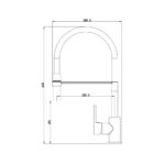 Methven Ellesmere Mono Kitchen Sink Mixer Tap in Black - Model ELSMBK - Image 4