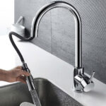 Deva Pendle Kitchen Pull Out Sink Mixer Tap In Chrome, Model PEN104 - Image 2