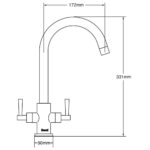 Deva Nelson Mono Kitchen Sink Mixer Tap, Model NTN104 - Image 2