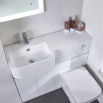 Tavistock Lindo 99.6 cm Floor Mounted Left Hand WC Unit in Green - Image 4
