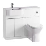 Tavistock Lindo 99.6 cm Floor Mounted Left Hand WC Unit in Green - Image 12