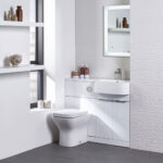 Tavistock Lindo 99.6 cm Floor Mounted Right Hand WC Unit in Green - Image 2