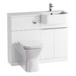Tavistock Lindo 99.6 cm Floor Mounted Right Hand WC Unit in Green - Image 12