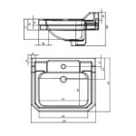 Tavistock Abbot 61.0 cm Floor Mounted Vanity Unit in Dark Grey - Image 14
