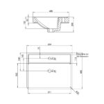 Tavistock Curve 60.0 cm 3 Drawer Floor Mounted Vanity Unit in Green - Image 14