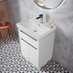 Tavistock Kew 59.2 cm Floor Mounted Vanity Unit in Dark Grey - Image 2