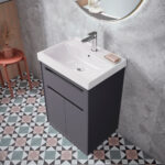 Tavistock Kew 59.2 cm Floor Mounted Vanity Unit in Dark Grey - Image 6