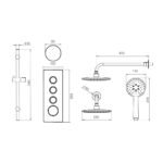 Tavistock Xenon Concealed Three Function Shower in Two Options - Image 5