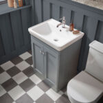 Tavistock Ashby 60.7 cm Floor Mounted Vanity Unit in Blue - Image 9