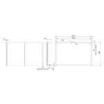 Tavistock Endure 2 Door Mirror Cabinet, 65.8 x 104.8 x 12.9 cm - Image 4