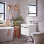 Tavistock Kew 59.2 cm 1 Drawer Wall Mounted Vanity Unit in Grey - Image 3