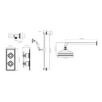 Tavistock Highbury Concealed Two Function Shower - Image 5