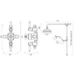 Tavistock Highbury Exposed Two Function Shower - Image 5