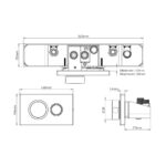 Tavistock Xenon Concealed Single Function Shower - Image 4