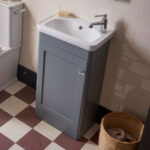 Tavistock Ashby Cloakroom 46.4 cm Floor Mounted Vanity Unit in Blue - Image 6