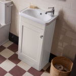 Tavistock Ashby Cloakroom 46.4 cm Floor Mounted Vanity Unit in Blue - Image 11