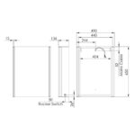 Tavistock Endure Mirror Cabinet, 65 x 49 x 13.6 cm - Image 5