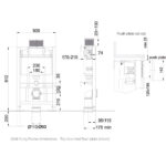 Tavistock 0.82m Wall Hung Toilet Frame and 6L Cistern - Image 2