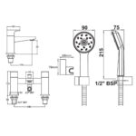 Methven Amio Bath and Shower Mixer - Image 2