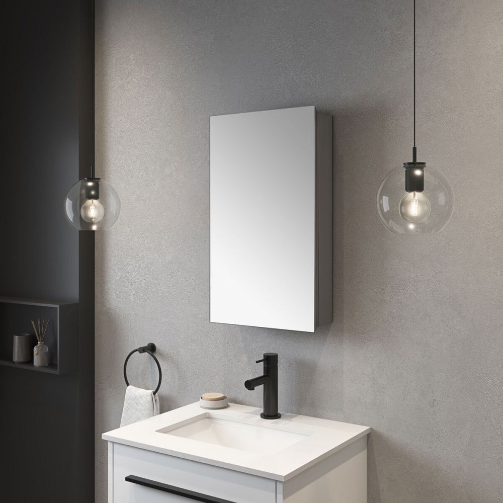 Ove Sophie Stainless Steel Bathroom Mirror Cabinet