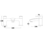 Tavistock Avid Deck Mounted Bath Tap - Image 2