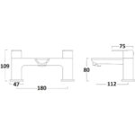 Tavistock Nation Deck Mounted Bath Tap - Image 2