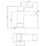 Methven Deva Sparkle Mixer with Press-top Waste, Model SPA2113 - Image 2