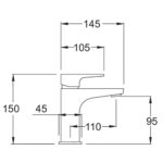Methven Mono Amio Basin Mixer Tap - Image 3