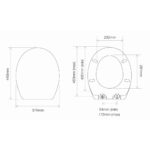 Tavistock Alaska Soft Close Thermoset Toilet Seat with Concealed Hinge Mechanism - Image 5