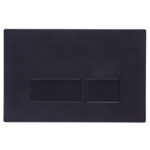 Tavistock Square Dual Flush Plate in Black