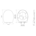 Tavistock Universal Soft Close Thermoset Toilet Seat - Image 3