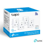TP-Link Tapo P110 Mini Smart Wi-Fi Socket with Energy Monitoring - 4 Pack