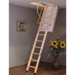 Luxfold 2.8m (280cm) Timber Folding Loft Ladder - Image 2