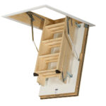 Luxfold 2.8m (280cm) Timber Folding Loft Ladder - Image 4