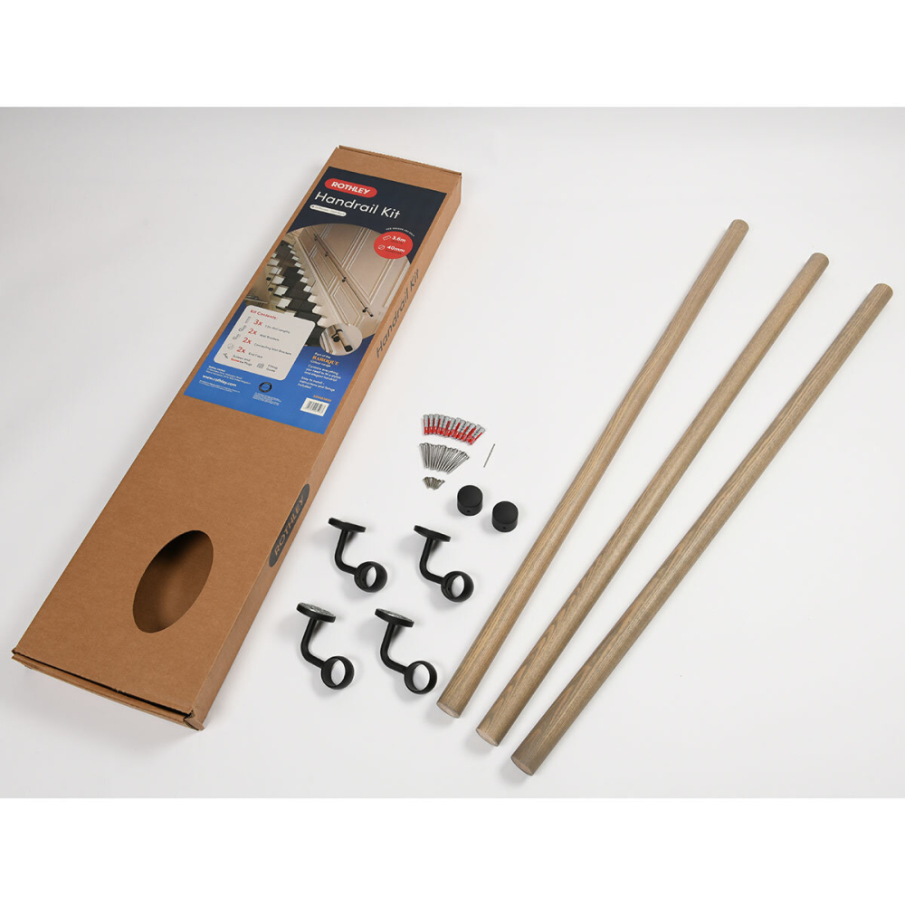 Rothley Drift Wood Finish 3500mm Hand Rail Kit