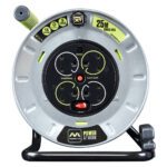 Masterplug 25M Metal Cable Reel with 4 Sockets - Image 3