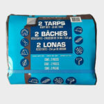 Heavy Duty Reversible Brown and Silver Tarpaulin, 2 Pack