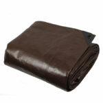 Heavy Duty Reversible Brown and Silver Tarpaulin, 2 Pack - Image 3
