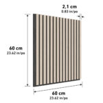 Artika Sonolok Acoustic Wall Panel Set in Light Grey / Ash & Black, 4 Pack - Image 6