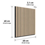 Artika Sonolok Acoustic Wall Panel Set in Oak & Grey, 4 Pack - Image 12